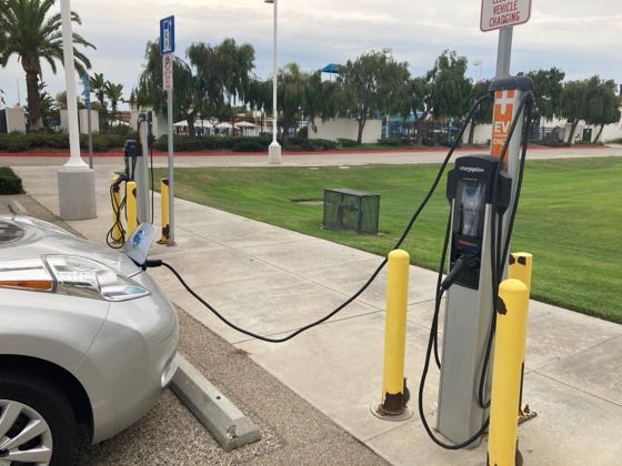 EV charger at Ventura Community Park/Aquatic Center