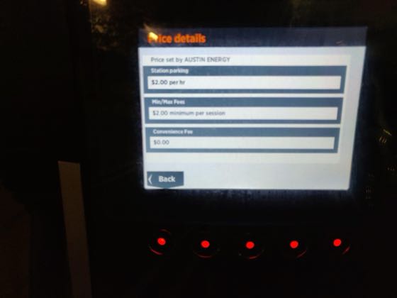 EV charger at San Antonio Garage