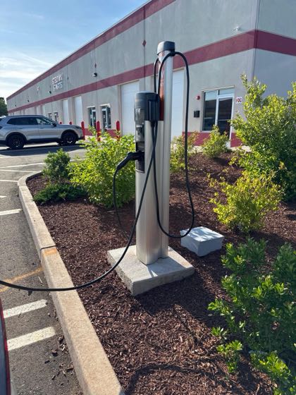 EV charger at Stelton Sports