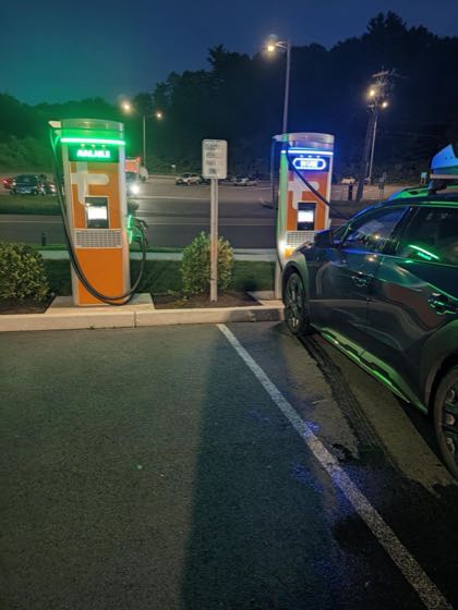 EV charger at Mercedes-Benz Of Danbury