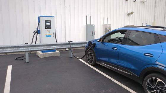 EV charger at Jeff Perry Chevrolet - Rochelle