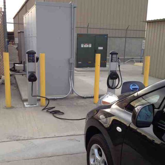 EV charger at Riverside Alternative Fuels Station