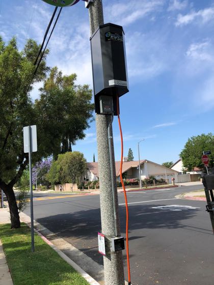 EV charger at Oakdale Ave Parking/Charging