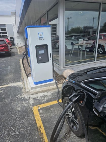 EV charger at Umansky Chevrolet
