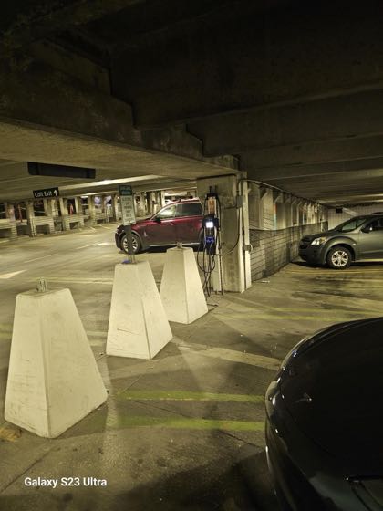 EV charger at Corewell Health Butterworth Hospital - 100 Michigan St Garage