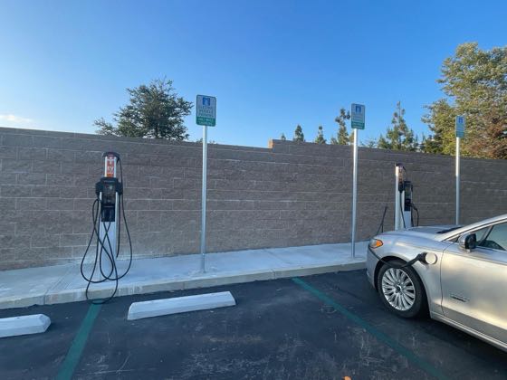EV charger at La Mirada City Hall