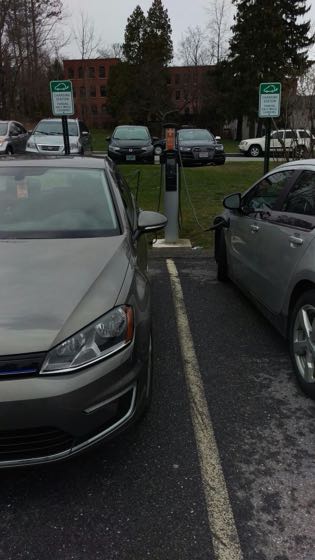 EV charger at Williamstown Town Parking Lot