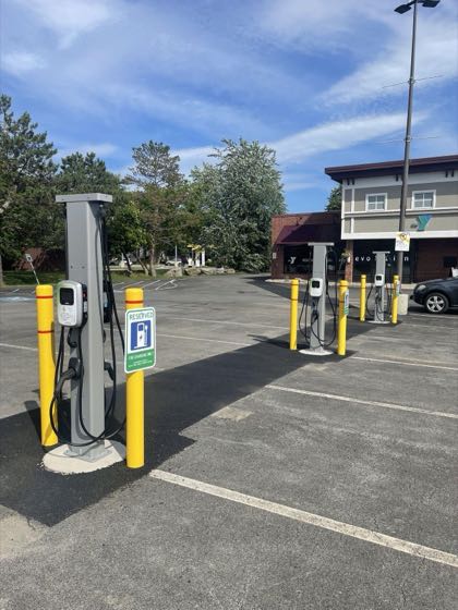 EV charger at Hannaford Plaza North