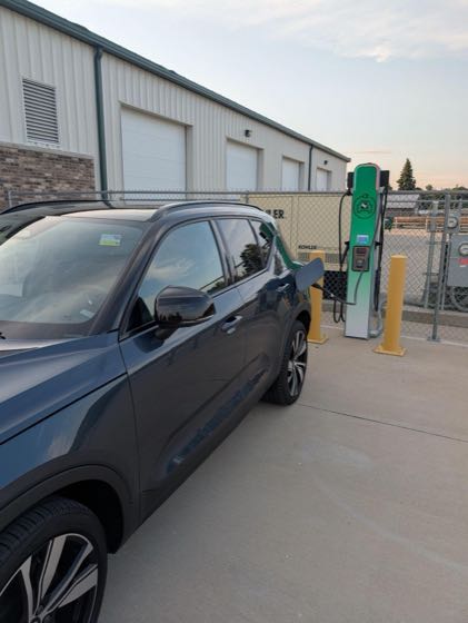 EV charger at Eastern Iowa Light & Power