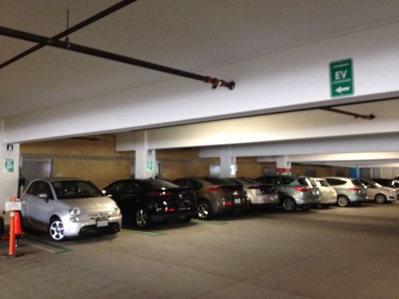 EV charger at County Operations Center Visitor Parking