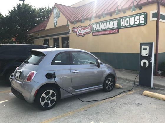EV charger at Original Pancake House Grapevine