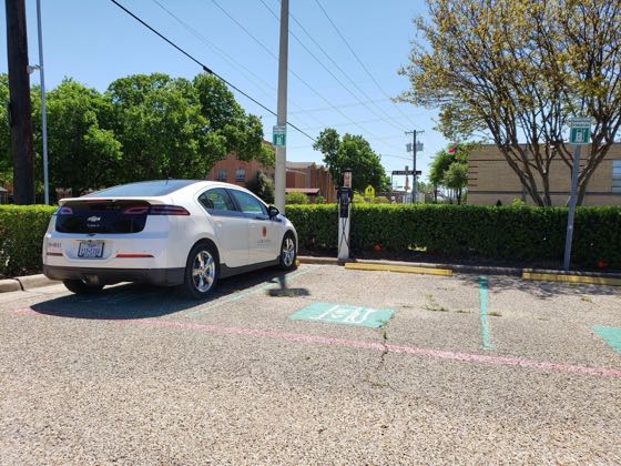 EV charger at Garland Police Boxing Gym