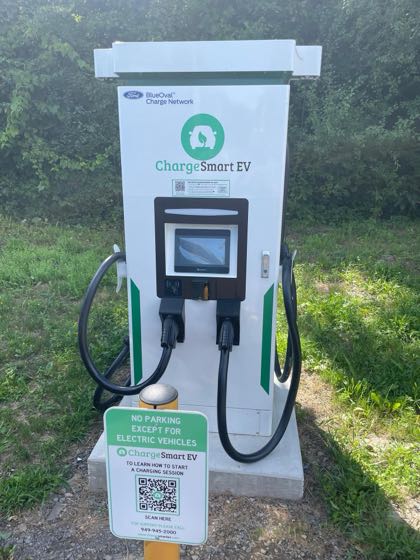 EV charger at Crossroads Ford (North Lot)