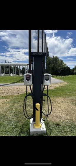 EV charger at Stanley Golf Course