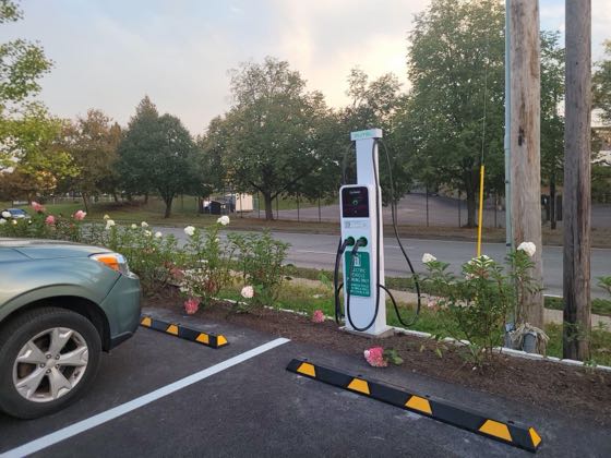 EV charger at BP3 Springside Development