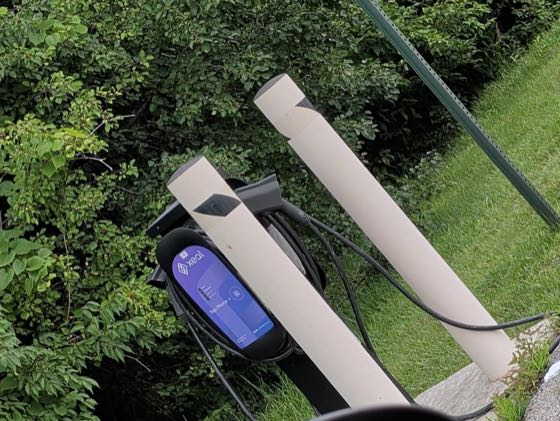 EV charger at The M Club Apartments