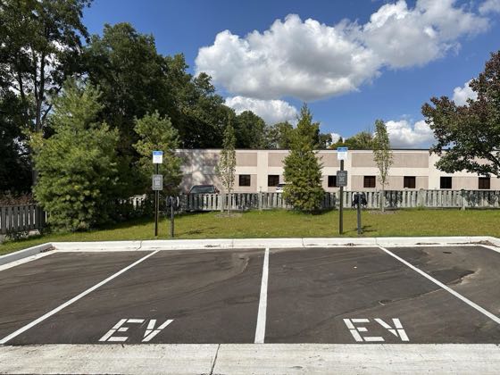 EV charger at Mount Pleasant Town Center