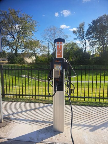 EV charger at Dallas Co Government Center