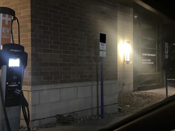 EV charger at Allegiance Health - Anderson Building