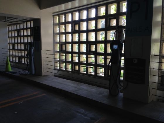 EV charger at UCLA - Parking Structure SV