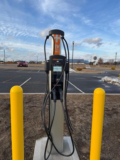 EV charger at The Monroe Township Senior Center