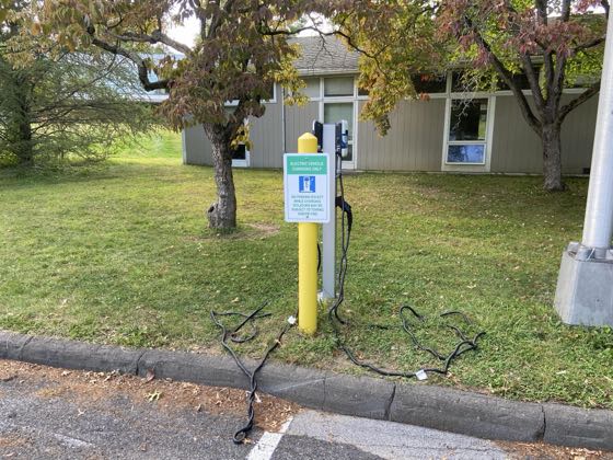 EV charger at Bard College - Sottery Hall (2)