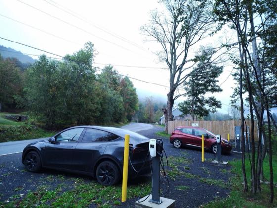EV charger at Full Moon Resort