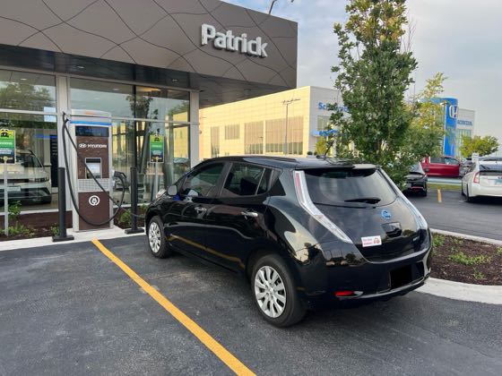 EV charger at Patrick Hyundai