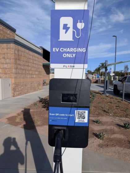 EV charger at Panera Bread