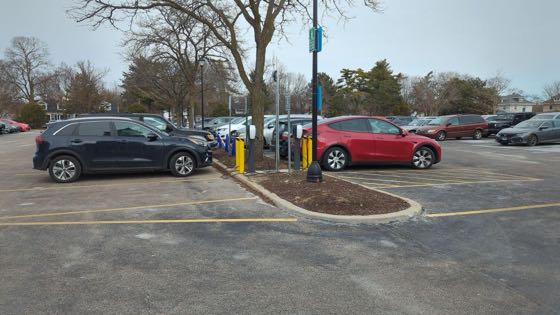 EV charger at Wheaton College