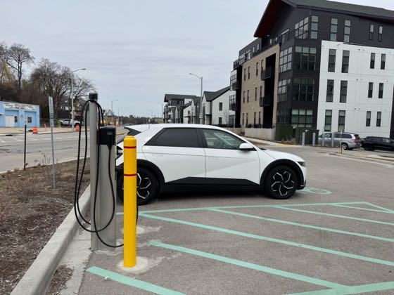 EV charger at 1840 Brewing Company