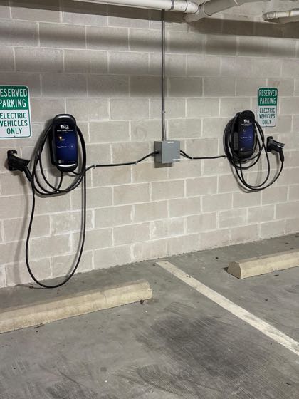 EV charger at The Zenith Apartments
