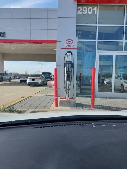 EV charger at Toyota