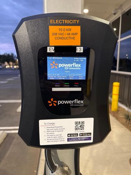 EV charger at La Puente Public Works