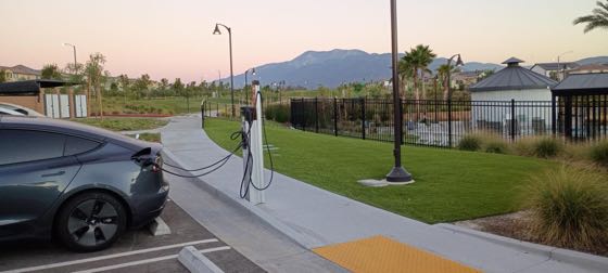 EV charger at Len River Ranch