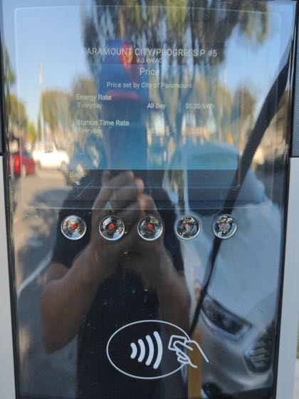 EV charger at Progress Park