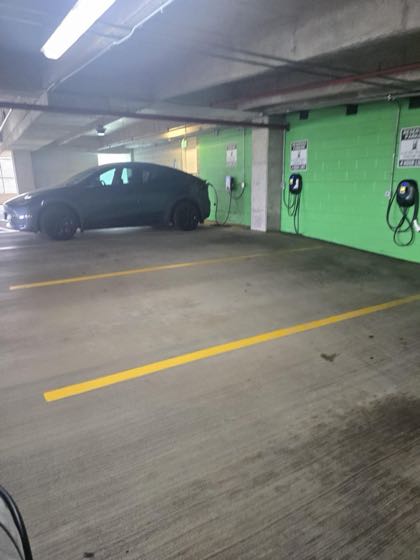 EV charger at Kirby Grove Parking