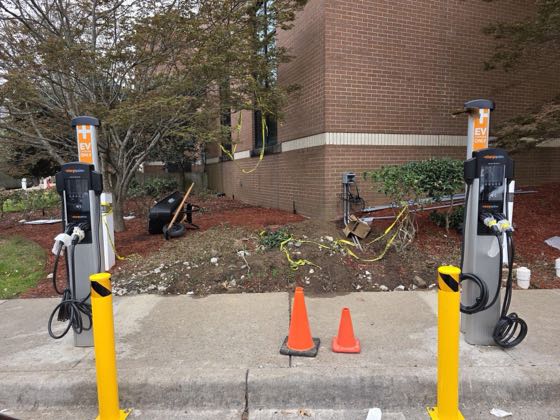 EV charger at Embassy Suites by Hilton at Hot Springs Convention Center
