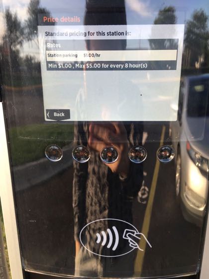 EV charger at John Hersey High School