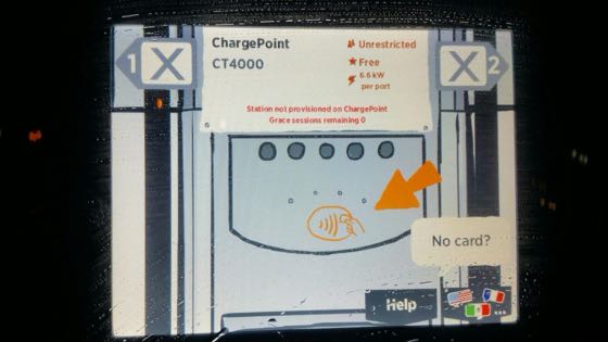 EV charger at Municipal Lot