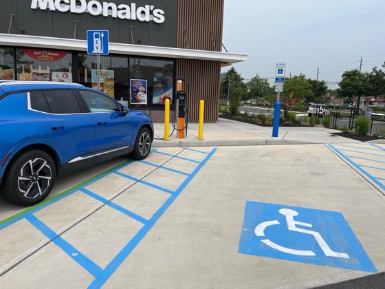 EV charger at McDonald's
