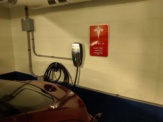EV charger at The Edgewater Hotel