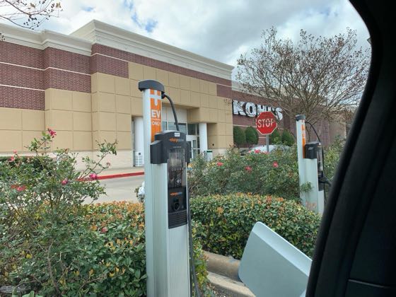 EV charger at Kohl's