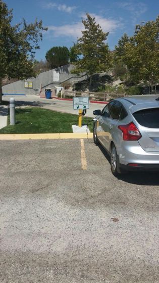 EV charger at College Of the Canyons