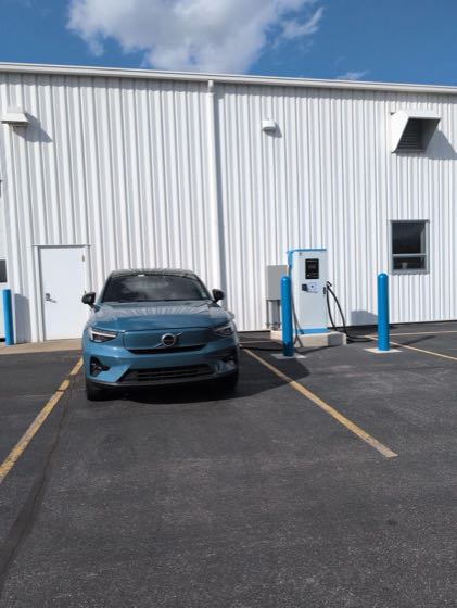 EV charger at Freedom Chevrolet of Bluffton