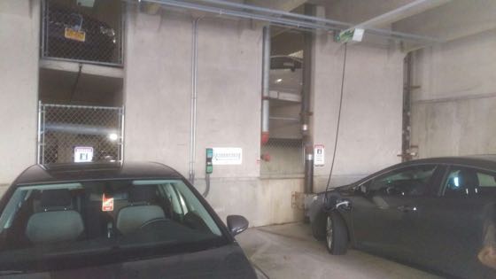 EV charger at University of CT - South Garage
