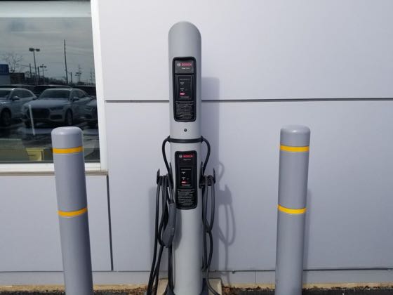 EV charger at Gurley Leep Motorwerks