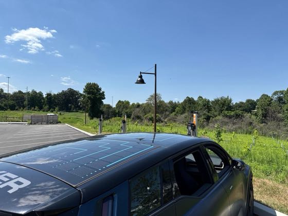 EV charger at Happy Days Park