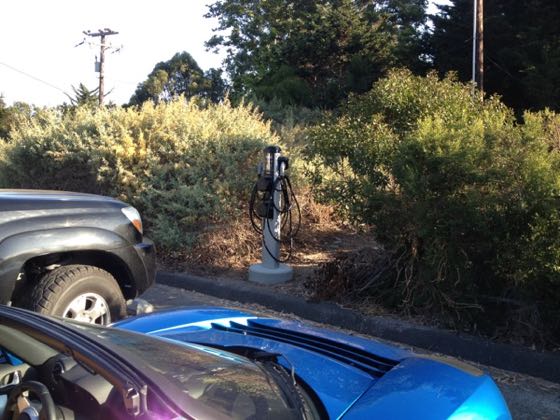 EV charger at Rincon Beach