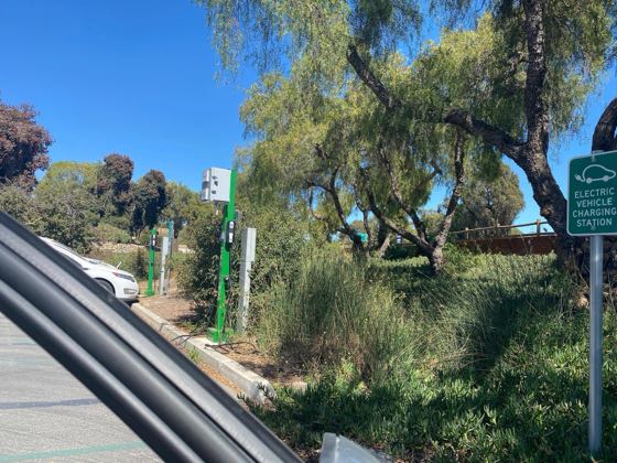 EV charger at Santa Barbara County Air Pollution Control District
